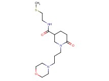 N-[2-(methylthio)ethyl]-1-[3-(4-morpholinyl)propyl]-6-oxo-3-piperidinecarboxamide