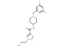 1-(2-aminoethyl)-N-[1-(3,5-difluorobenzyl)piperidin-4-yl]-1H-1,2,3-triazole-4-carboxamide