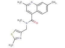 N,2,7-trimethyl-N-[(2-methyl-1,3-thiazol-4-yl)methyl]quinoline-4-carboxamide