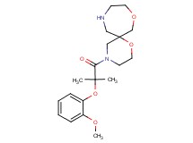 4-[2-(2-methoxyphenoxy)-2-methylpropanoyl]-1,8-dioxa-4,11-diazaspiro[5.6]dodecane