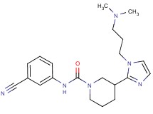 N-(3-cyanophenyl)-3-{1-[3-(dimethylamino)propyl]-1H-imidazol-2-yl}piperidine-1-carboxamide