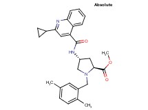 methyl (4R)-4-{[(2-cyclopropyl-4-quinolinyl)carbonyl]amino}-1-(2,5-dimethylbenzyl)-L-prolinate