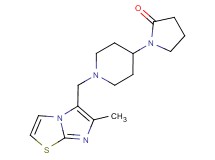 1-{1-[(6-methylimidazo[2,1-b][1,3]thiazol-5-yl)methyl]piperidin-4-yl}pyrrolidin-2-one
