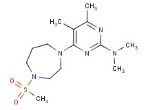N,N,4,5-tetramethyl-6-[4-(methylsulfonyl)-1,4-diazepan-1-yl]pyrimidin-2-amine