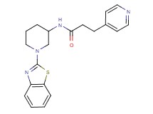 N-[1-(1,3-benzothiazol-2-yl)-3-piperidinyl]-3-(4-pyridinyl)propanamide