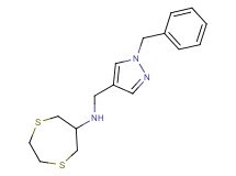 N-[(1-benzyl-1H-pyrazol-4-yl)methyl]-1,4-dithiepan-6-amine