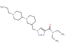 N,N-diethyl-1-[(1'-propyl-1,4'-bipiperidin-3-yl)methyl]-1H-1,2,3-triazole-4-carboxamide