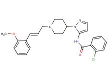 2-chloro-N-(1-{1-[(2E)-3-(2-methoxyphenyl)-2-propen-1-yl]-4-piperidinyl}-1H-pyrazol-5-yl)benzamide