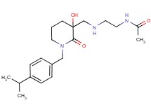 N-[2-({[3-hydroxy-1-(4-isopropylbenzyl)-2-oxopiperidin-3-yl]methyl}amino)ethyl]acetamide