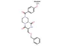 (3S,9aR)-3-[(benzyloxy)methyl]-8-(4-methoxybenzoyl)tetrahydro-2H-pyrazino[1,2-a]pyrazine-1,4(3H,6H)-dione