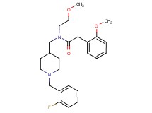 N-{[1-(2-fluorobenzyl)-4-piperidinyl]methyl}-N-(2-methoxyethyl)-2-(2-methoxyphenyl)acetamide