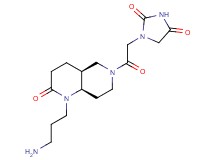 1-{2-[rel-(4aS,8aR)-1-(3-aminopropyl)-2-oxooctahydro-1,6-naphthyridin-6(2H)-yl]-2-oxoethyl}-2,4-imidazolidinedione hydrochloride