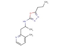 N-[1-methyl-2-(3-methylpyridin-2-yl)ethyl]-5-propyl-1,3,4-oxadiazol-2-amine