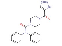 N,N-diphenyl-4-(1H-1,2,3-triazol-5-ylcarbonyl)-1-piperazinecarboxamide