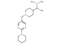 N,N-dimethyl-1-(1-{[2-(1-piperidinyl)-5-pyrimidinyl]methyl}-4-piperidinyl)ethanamine