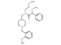 2-methoxy-N-{[1-(2-methoxybenzyl)-4-piperidinyl]methyl}-N-(2-methoxyethyl)-2-phenylacetamide