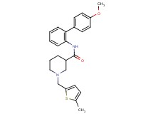 N-(4'-methoxy-2-biphenylyl)-1-[(5-methyl-2-thienyl)methyl]-3-piperidinecarboxamide