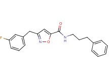 3-(3-fluorobenzyl)-N-(3-phenylpropyl)-5-isoxazolecarboxamide