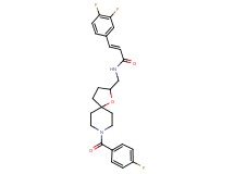 (2E)-3-(3,4-difluorophenyl)-N-{[8-(4-fluorobenzoyl)-1-oxa-8-azaspiro[4.5]dec-2-yl]methyl}acrylamide