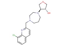 (3R*,4S*)-4-{4-[(8-chloroquinolin-2-yl)methyl]-1,4-diazepan-1-yl}tetrahydrofuran-3-ol