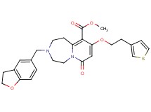 methyl 3-(2,3-dihydro-1-benzofuran-5-ylmethyl)-7-oxo-9-[2-(3-thienyl)ethoxy]-1,2,3,4,5,7-hexahydropyrido[1,2-d][1,4]diazepine-10-carboxylate