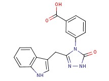 3-[3-(1H-indol-3-ylmethyl)-5-oxo-1,5-dihydro-4H-1,2,4-triazol-4-yl]benzoic acid