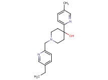 1-[(5-ethylpyridin-2-yl)methyl]-4-(5-methylpyridin-2-yl)piperidin-4-ol