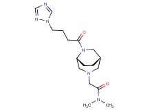 N,N-dimethyl-2-{(1S*,5R*)-6-[4-(1H-1,2,4-triazol-1-yl)butanoyl]-3,6-diazabicyclo[3.2.2]non-3-yl}acetamide