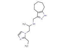 1-(2-ethyl-1H-imidazol-1-yl)-N-(1,4,5,6,7,8-hexahydrocyclohepta[c]pyrazol-3-ylmethyl)propan-2-amine