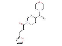 4-(1-{1-[3-(2-furyl)propanoyl]-4-piperidinyl}ethyl)morpholine