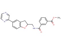 methyl 3-[({[5-(2-pyrazinyl)-2,3-dihydro-1-benzofuran-2-yl]methyl}amino)carbonyl]benzoate