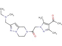 1-(1-{2-[2-{[ethyl(methyl)amino]methyl}-6,7-dihydropyrazolo[1,5-a]pyrazin-5(4H)-yl]-2-oxoethyl}-3,5-dimethyl-1H-pyrazol-4-yl)ethanone