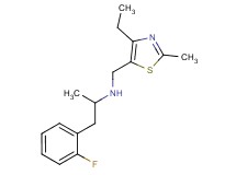 N-[(4-ethyl-2-methyl-1,3-thiazol-5-yl)methyl]-1-(2-fluorophenyl)propan-2-amine