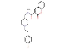 N-({1-[2-(4-fluorophenyl)ethyl]-4-piperidinyl}methyl)-N-methyl-2-oxo-2H-chromene-3-carboxamide