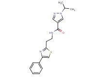 1-isopropyl-N-[2-(4-phenyl-1,3-thiazol-2-yl)ethyl]-1H-pyrazole-4-carboxamide