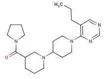 1'-(5-propylpyrimidin-4-yl)-3-(pyrrolidin-1-ylcarbonyl)-1,4'-bipiperidine