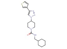 N-(cyclohexylmethyl)-4-[4-(3-thienyl)-1H-1,2,3-triazol-1-yl]piperidine-1-carboxamide