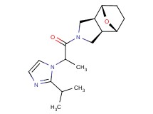(1R*,2R*,6S*,7S*)-4-[2-(2-isopropyl-1H-imidazol-1-yl)propanoyl]-10-oxa-4-azatricyclo[5.2.1.0~2,6~]decane