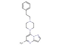 5-methyl-7-[4-(2-phenylethyl)-1-piperazinyl]pyrazolo[1,5-a]pyrimidine