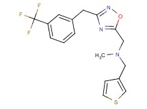 N-methyl-1-(3-thienyl)-N-({3-[3-(trifluoromethyl)benzyl]-1,2,4-oxadiazol-5-yl}methyl)methanamine