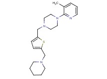 1-(3-methylpyridin-2-yl)-4-{[5-(piperidin-1-ylmethyl)-2-thienyl]methyl}piperazine