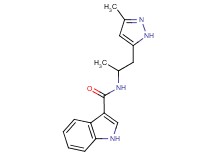 N-[1-methyl-2-(3-methyl-1H-pyrazol-5-yl)ethyl]-1H-indole-3-carboxamide