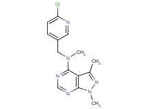 N-[(6-chloro-3-pyridinyl)methyl]-N,1,3-trimethyl-1H-pyrazolo[3,4-d]pyrimidin-4-amine