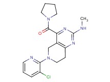 6-(3-chloro-2-pyridinyl)-N-methyl-4-(1-pyrrolidinylcarbonyl)-5,6,7,8-tetrahydropyrido[4,3-d]pyrimidin-2-amine