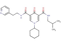 1-cyclohexyl-N-isobutyl-4-oxo-N'-[2-(3-pyridinyl)ethyl]-1,4-dihydro-3,5-pyridinedicarboxamide