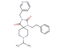 8-isopropyl-1-(2-phenylethyl)-3-(3-pyridinylmethyl)-1,3,8-triazaspiro[4.5]decane-2,4-dione