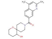 9-[(2,4-dimethylquinolin-7-yl)carbonyl]-1-oxa-9-azaspiro[5.5]undecan-5-ol