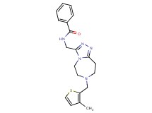 N-({7-[(3-methyl-2-thienyl)methyl]-6,7,8,9-tetrahydro-5H-[1,2,4]triazolo[4,3-d][1,4]diazepin-3-yl}methyl)benzamide