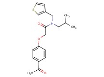 2-(4-acetylphenoxy)-N-isobutyl-N-(3-thienylmethyl)acetamide