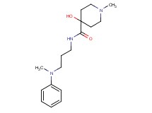 4-hydroxy-1-methyl-N-{3-[methyl(phenyl)amino]propyl}piperidine-4-carboxamide